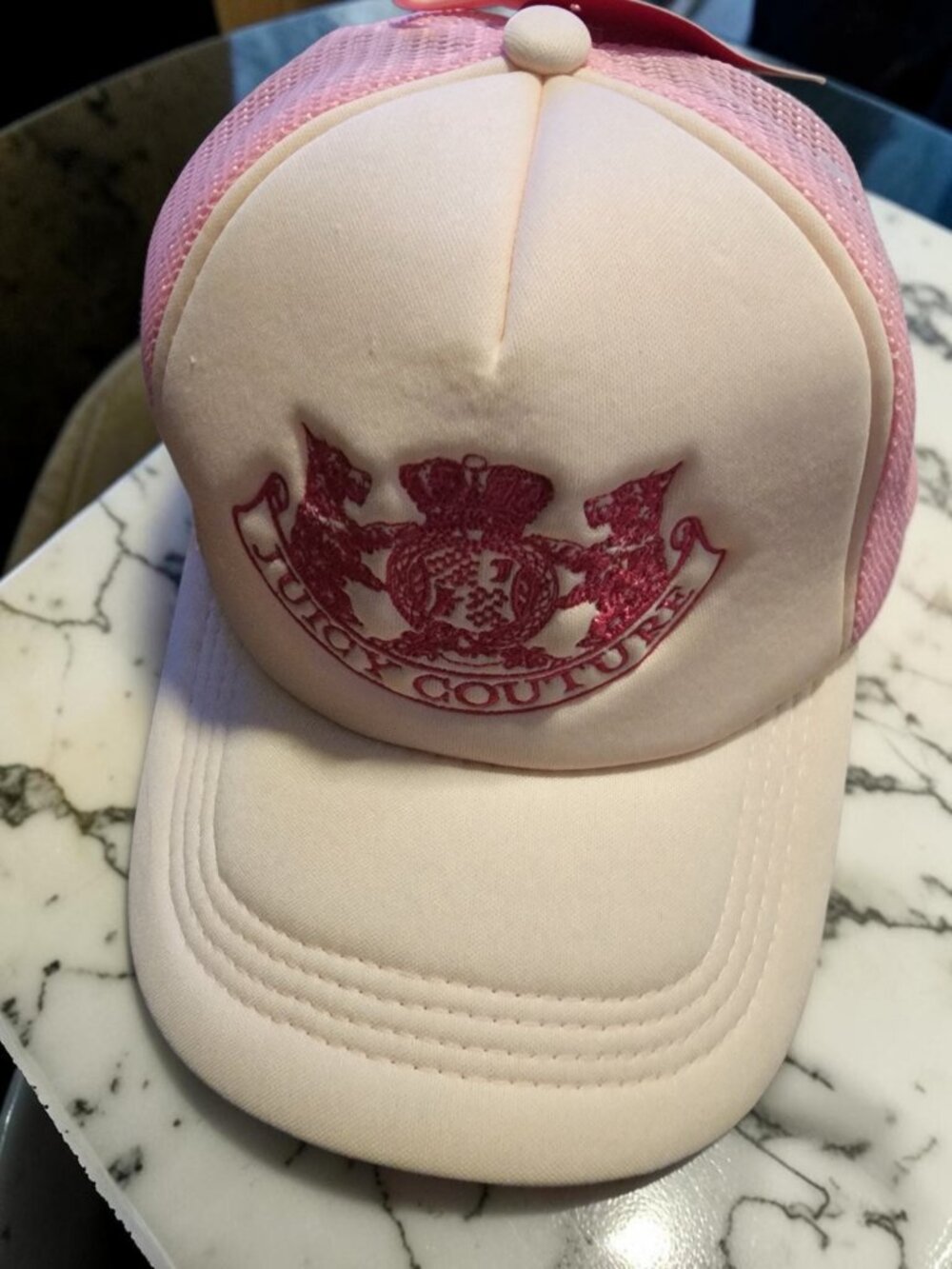Juicy Couture Pink Mesh Baseball Cap — NWT